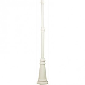 Classico White Outdoor Cement Post Base