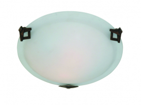 4 Light Round Flush Mount in Brunito