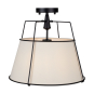 PULLMAN LINEN SHADE SEMI FLUSH