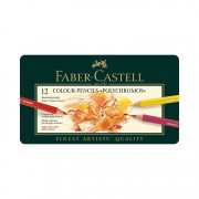 Faber-Castell Polychromos Colored Pencil Set of 12 - Tin