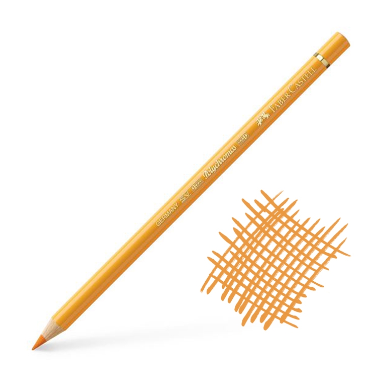 Карандаш цветной профессиональный faber-castell polychromos светоустойчивый заточ т.-желт.хром (109),110109 (4005401101093)