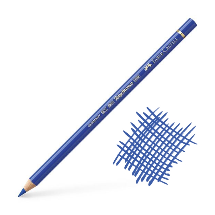 Карандаш цветной профессиональный faber-castell polychromos светоустойчивый заточ син.кобальт (143),110143 (4005401101437)