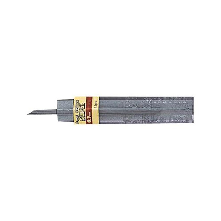2H Hi-Polymer Lead 0.3 mm Black Extra Fine PEN3002H