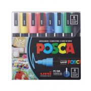 POSCA Paint Marker Medium PC-5M 8-color Set