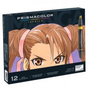 Prismacolor Premier Double-Ended Manga Marker Set of 12