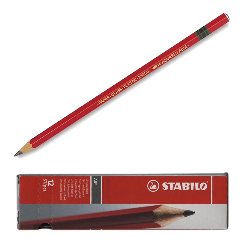 Stabilo All Pencil 8008 Graphite 12 Pack Art Materials Online