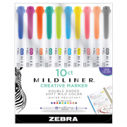 Zebra Midliner Highlighter 10 ct New Colors Set