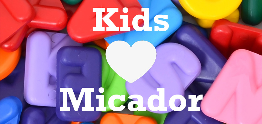 kids love micador letter shaped crayons in various colors