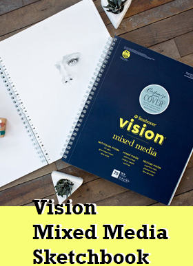 strathmore vision mixed media sketchbook