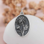 Silver Chrysanthemum Charm - November Birthflower