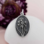 Silver Narcissus Charm - December Birthflower