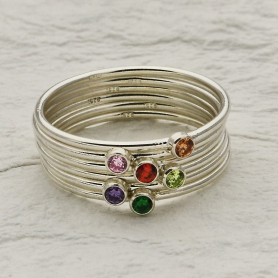 Sterling Silver Birthstone Rings - Express Order Form DISCONTINUED