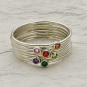 Sterling Silver Birthstone Rings