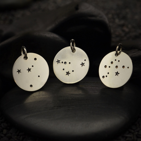 Silver Plated Bronze Constellation Charms