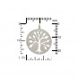 Sterling Silver Cutout Tree Pendant on Round Charm