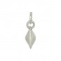 Sterling Silver One Pea in a Pod Charm - Food Charm 15x4mm