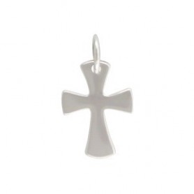 Sterling Silver Celtic Cross Charm 16x9mm