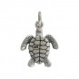  Sterling Silver Sea Turtle Charm - Beach Charm 18x12mm