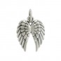  Sterling Silver Double Wing Charm 18x12mm