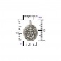 Sterling Silver Ancient Coin Charm - Ganesh 21x13mm