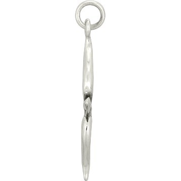 Sterling Silver Bow and Arrow Charm 20x2mm