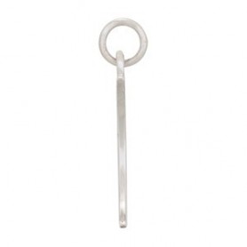 Sterling Silver Moon Charm 22x8mm