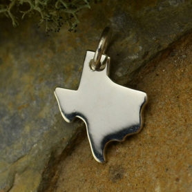 Sterling Silver State Charm - Texas Charm 14x10mm