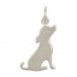  Sterling Silver Dog Charm - Pet Charm 21x11mm