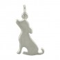  Sterling Silver Dog Charm - Pet Charm 21x11mm