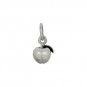 Sterling Silver Apple Charm - Food Charm 12x6mm