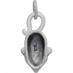 Sterling Silver Mouse Charm - Animal Charms 18x8mm