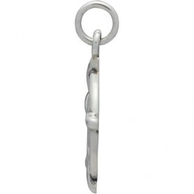 Sterling Silver Pentagram Charm 20x15mm