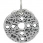 Sterling Silver Ancient Coin Charm - with Holes 16x12mm