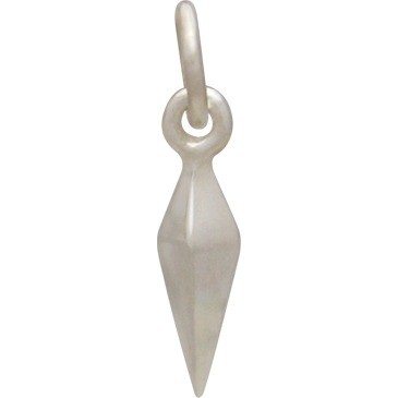 Sterling Silver Spike Charm - Small 15x3mm