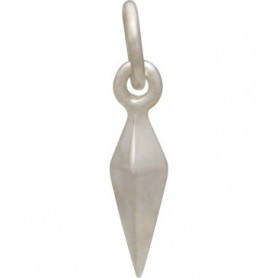 Sterling Silver Spike Charm - Small 15x3mm