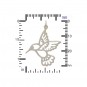 Sterling Silver Hummingbird Charm - Large 32x25mm