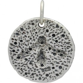  Sterling Silver Ancient Coin Charm - Bee 19x16mm