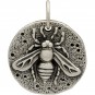  Sterling Silver Ancient Coin Charm - Bee 19x16mm