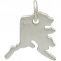 Sterling Silver State Charm - Alaska State 14x11mm