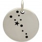 Sterling Silver Zodiac Charms - Constellation Taurus 18x15mm