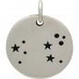 Sterling Silver Zodiac Charms - Constellation Leo 18x15mm