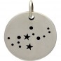  Sterling Silver Zodiac Charms - Constellation Virgo 18x15mm