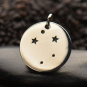 Sterling Silver Zodiac Charms - Constellation Libra 18x15mm