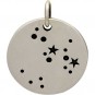 Silver Zodiac Charms - Constellation Sagittarius 18x15mm