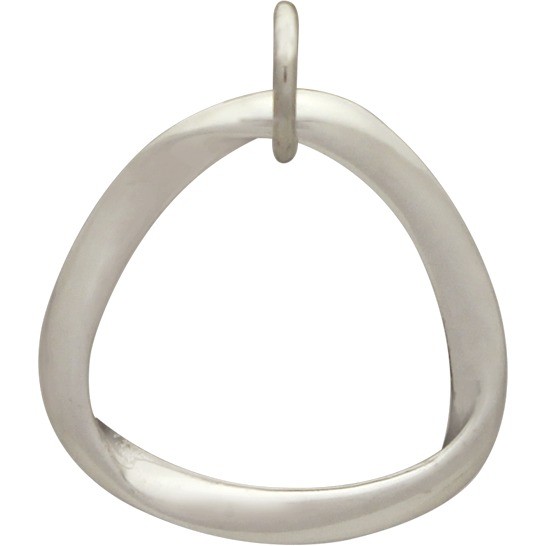  Sterling Silver Mobius Charm 23x19mm
