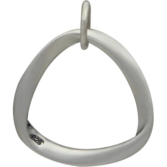 Sterling Silver Mobius Charm 23x19mm