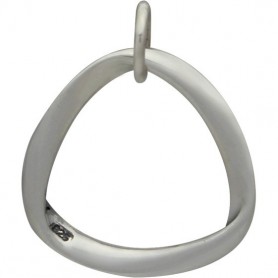  Sterling Silver Mobius Charm 23x19mm