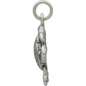 Sterling Silver Crab Charm Beach Charm 14x16mm