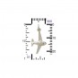 Sterling Silver Airplane Charm 25x12mm