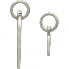 Sterling Silver Heart Charm with Heart Cutout and Heart Set